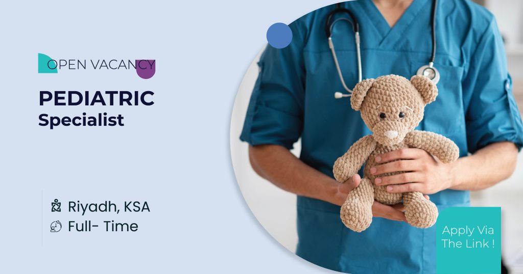 Apply for the Specialist Pediatrician role in Riyadh with DrJobs.site. Join a leading medical team specializing in pediatric care in Saudi Arabia.