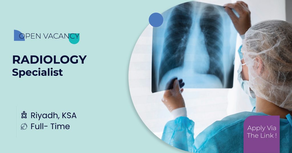 Apply for the Specialist Radiologist role in Riyadh with DrJobs.site. Join a prominent healthcare facility specializing in diagnostic imaging in Saudi Arabia.